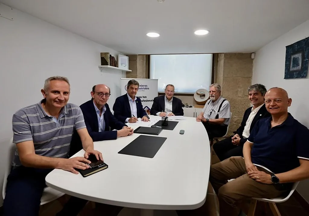 El Colegio de Ingenieros Industriales de Aragón y la Rioja y UNIR firman un acuerdo para impulsar la formación de los ingenieros industriales con condiciones académicas preferentes 1 unir
