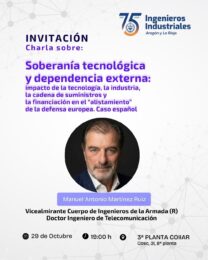 El Colegio de Ingenieros Industriales aborda el reto de la soberanía tecnológica para el futuro de la defensa europea