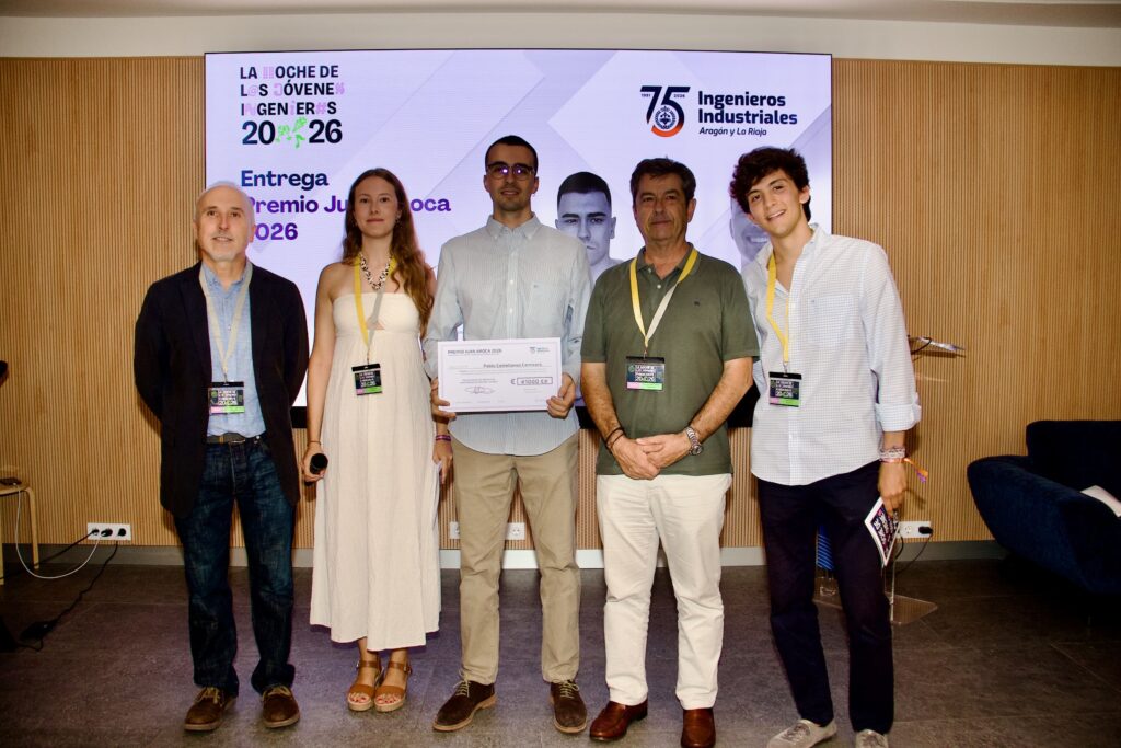 Pablo Castellanos, Premio Juan Aroca 2026 en la V Noche de los Jóvenes Ingenieros 36 DB9A8575