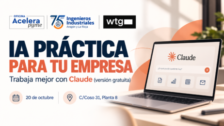 Taller práctico AceleraPyme: Cómo ahorrar costes en 90 días con la IA · Nivel iniciación
